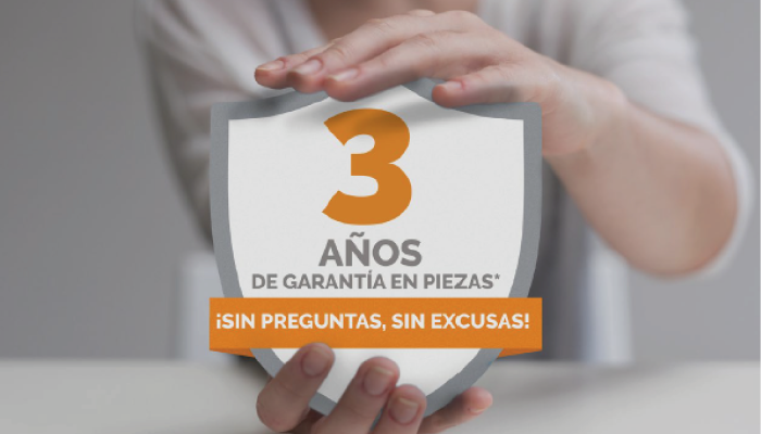 3 años de garantia